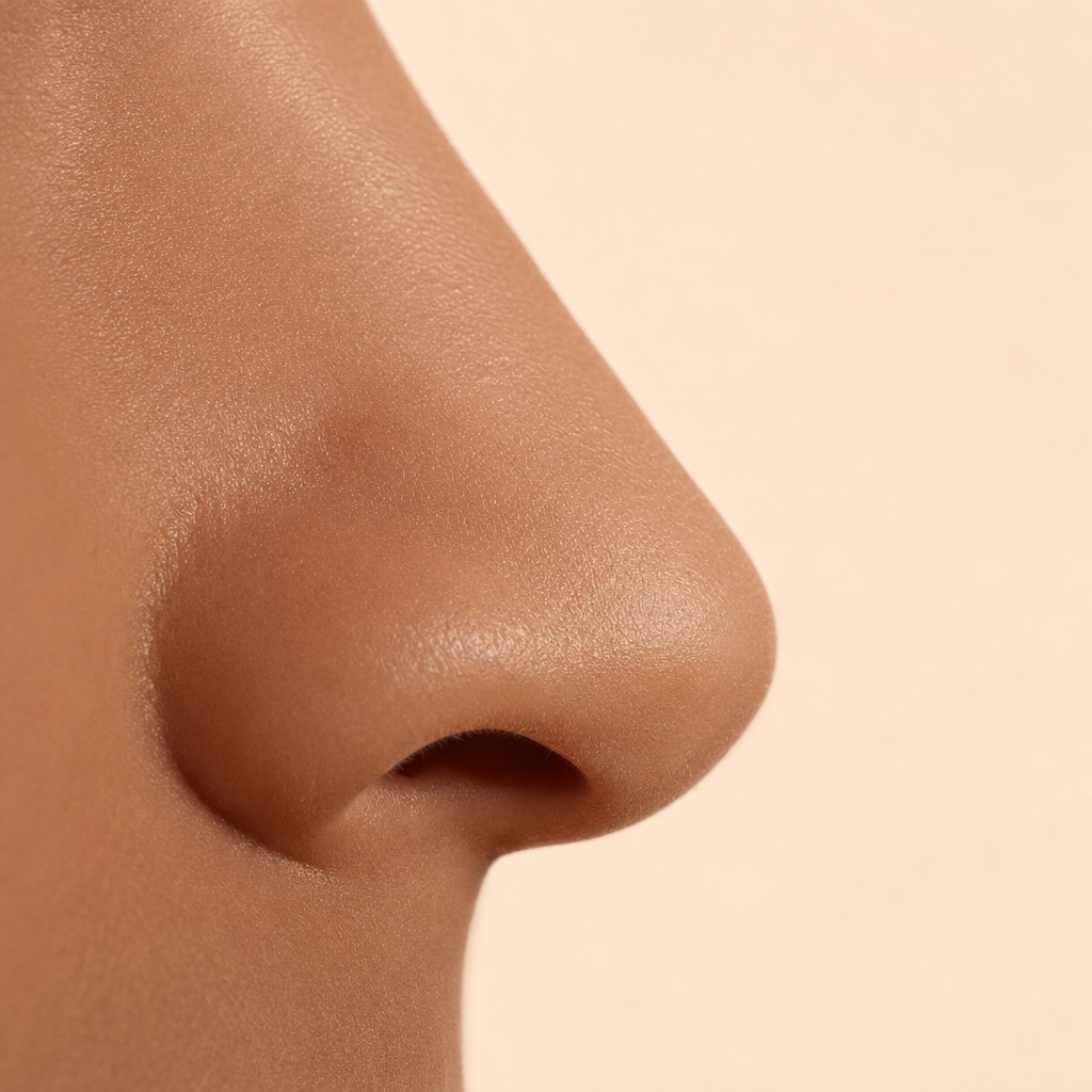 Profile study with a refined nasal tip